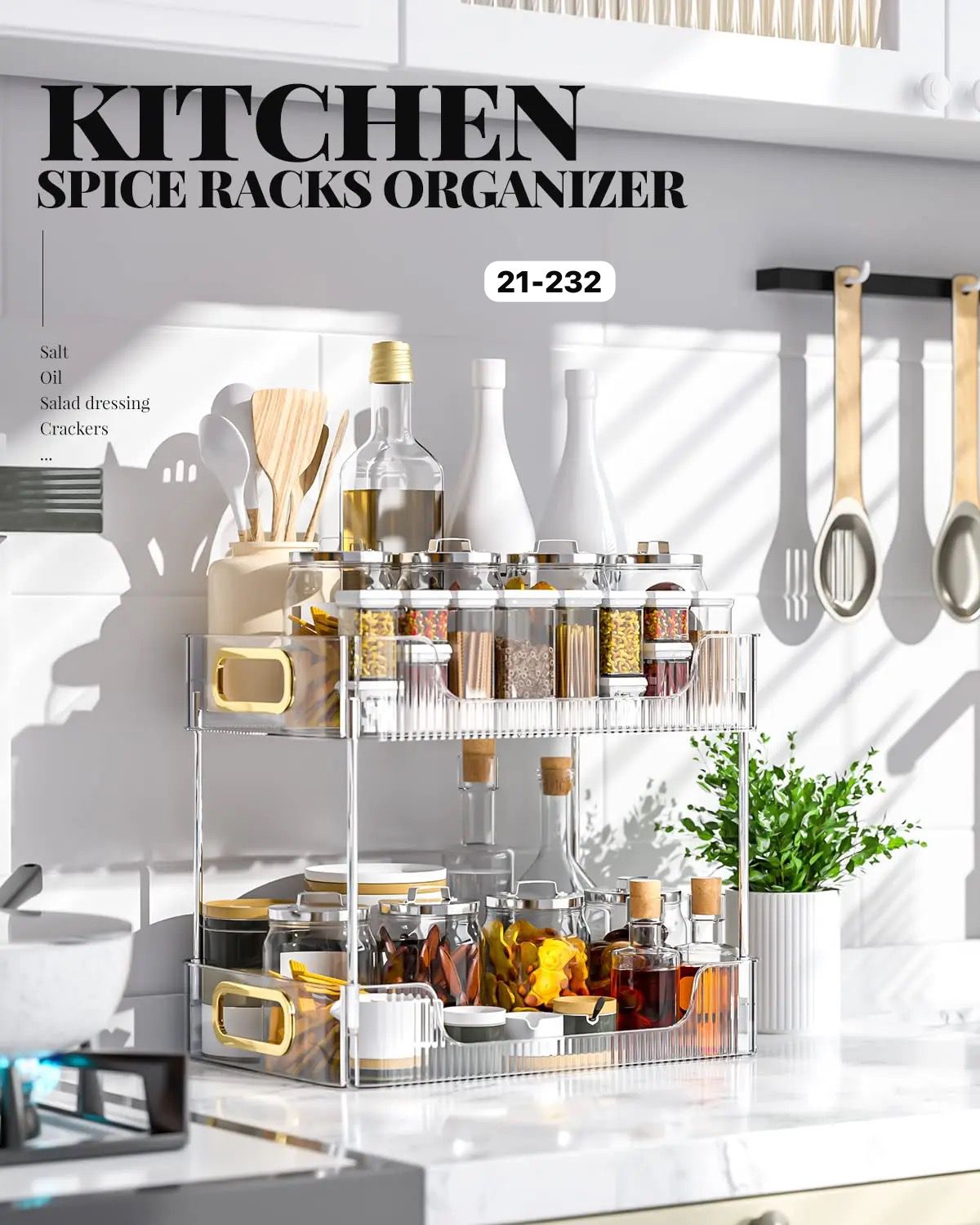 2 racks transparent organizer