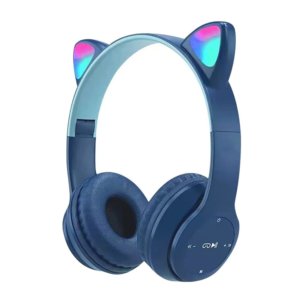 Wireless headphones with LED ears