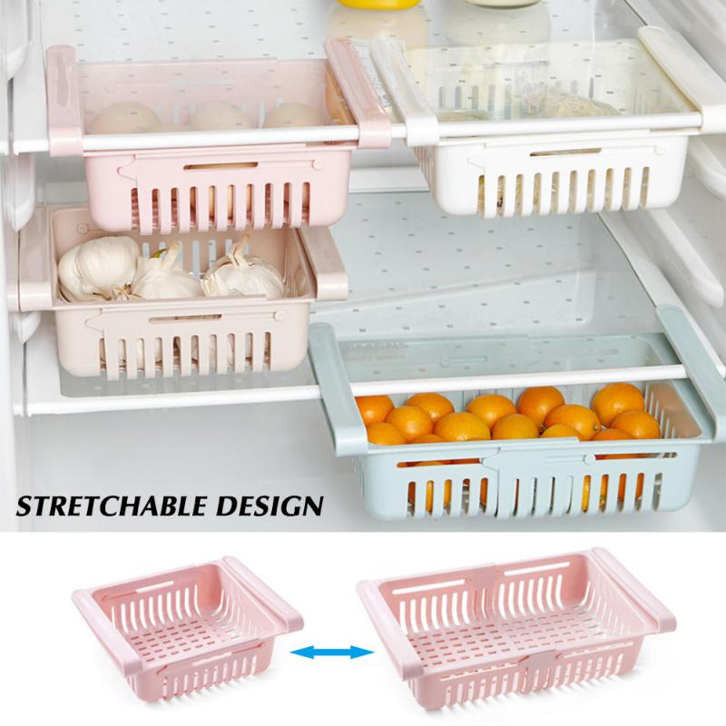 Pull out refrigerator storage basket