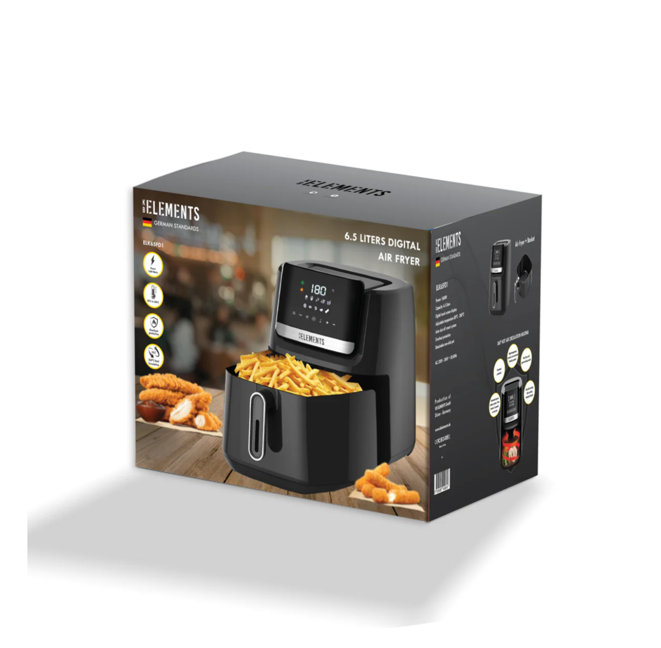 KB ELEMENTS 6.5L Digital air fryer