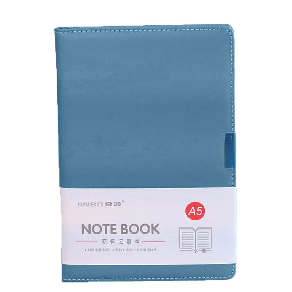 A5 colored leather notebook