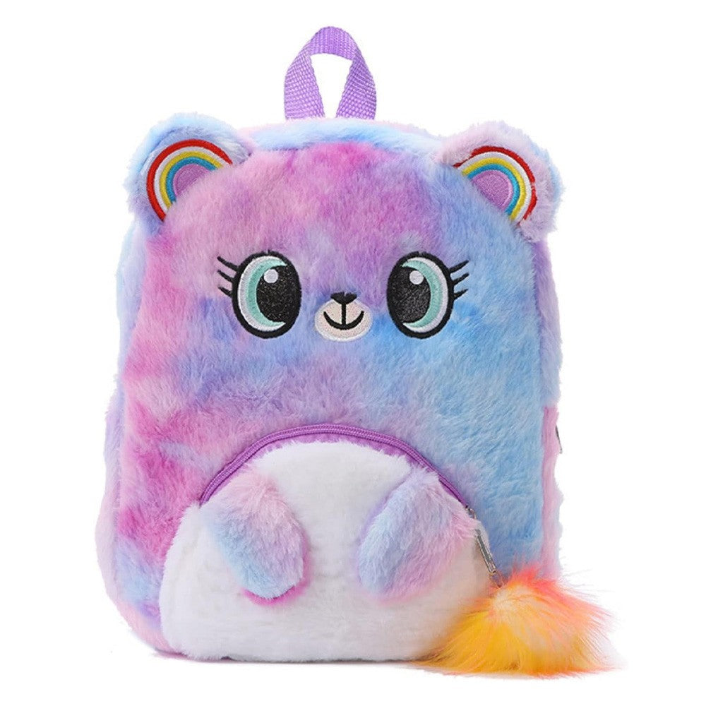 Plush fuzzy backpack