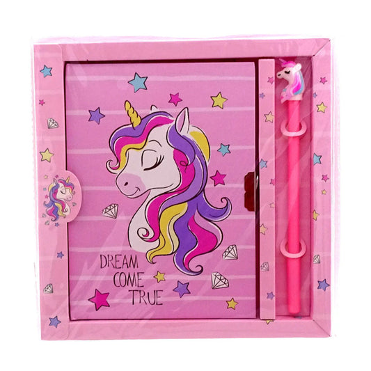 Unicorn diary notebook with pem