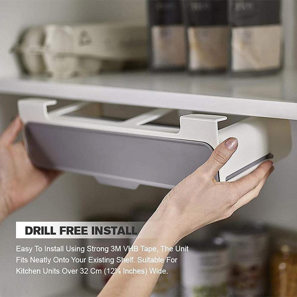 Under shelf spice rack