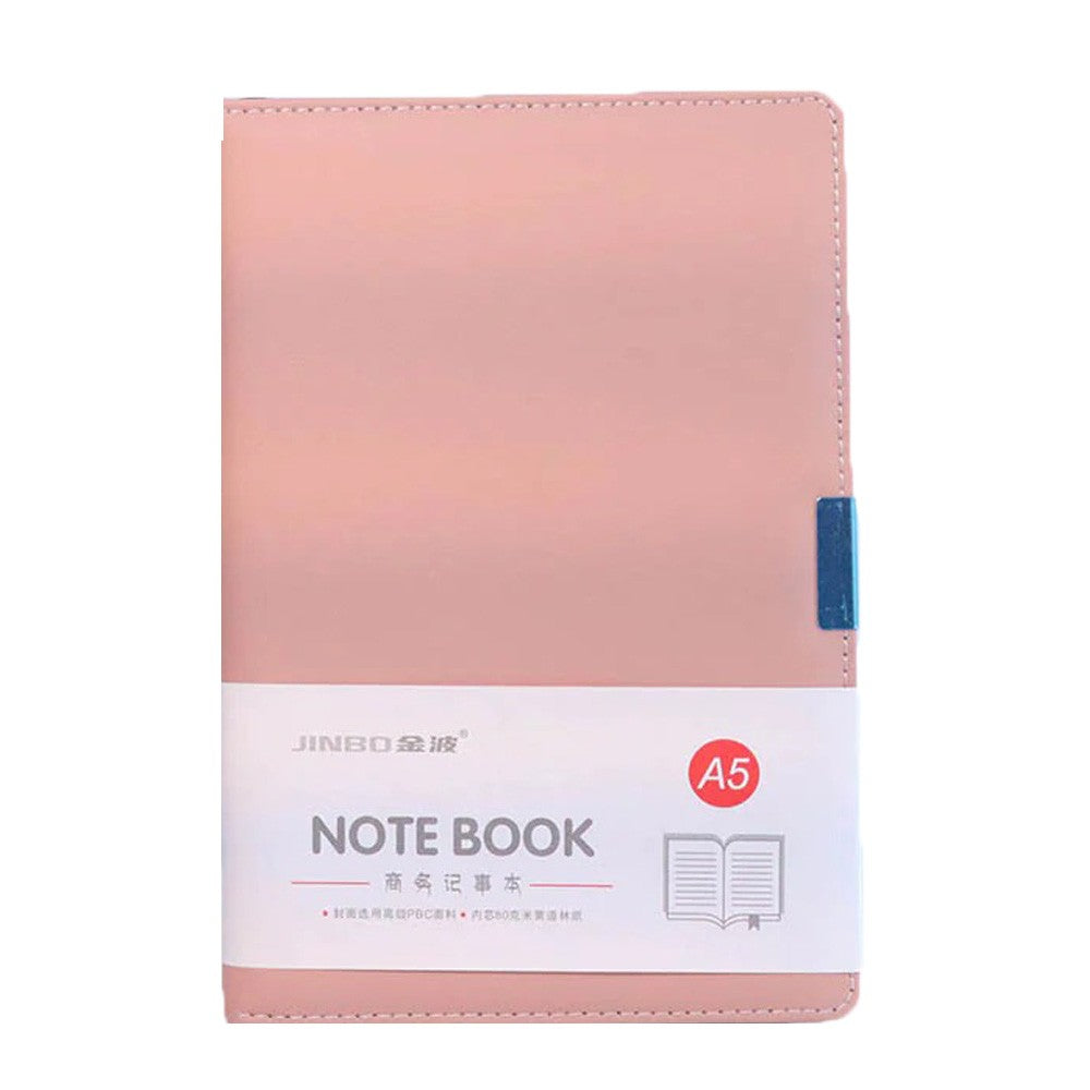 A5 colored leather notebook