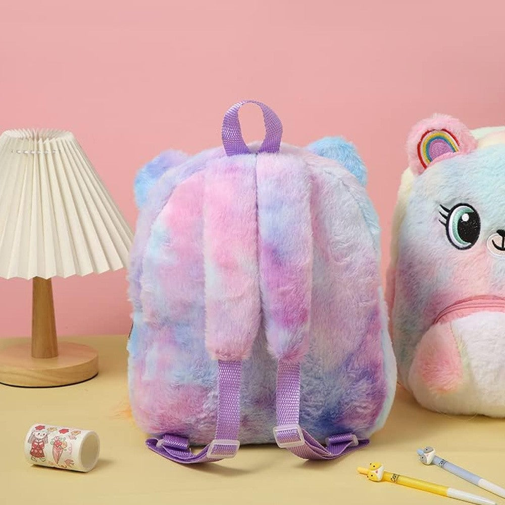 Plush fuzzy backpack