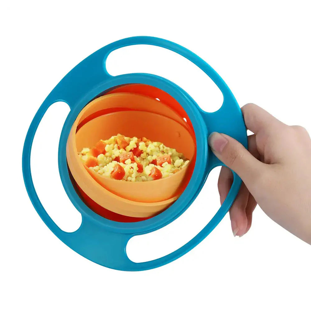 Anti-spill gyro bowl