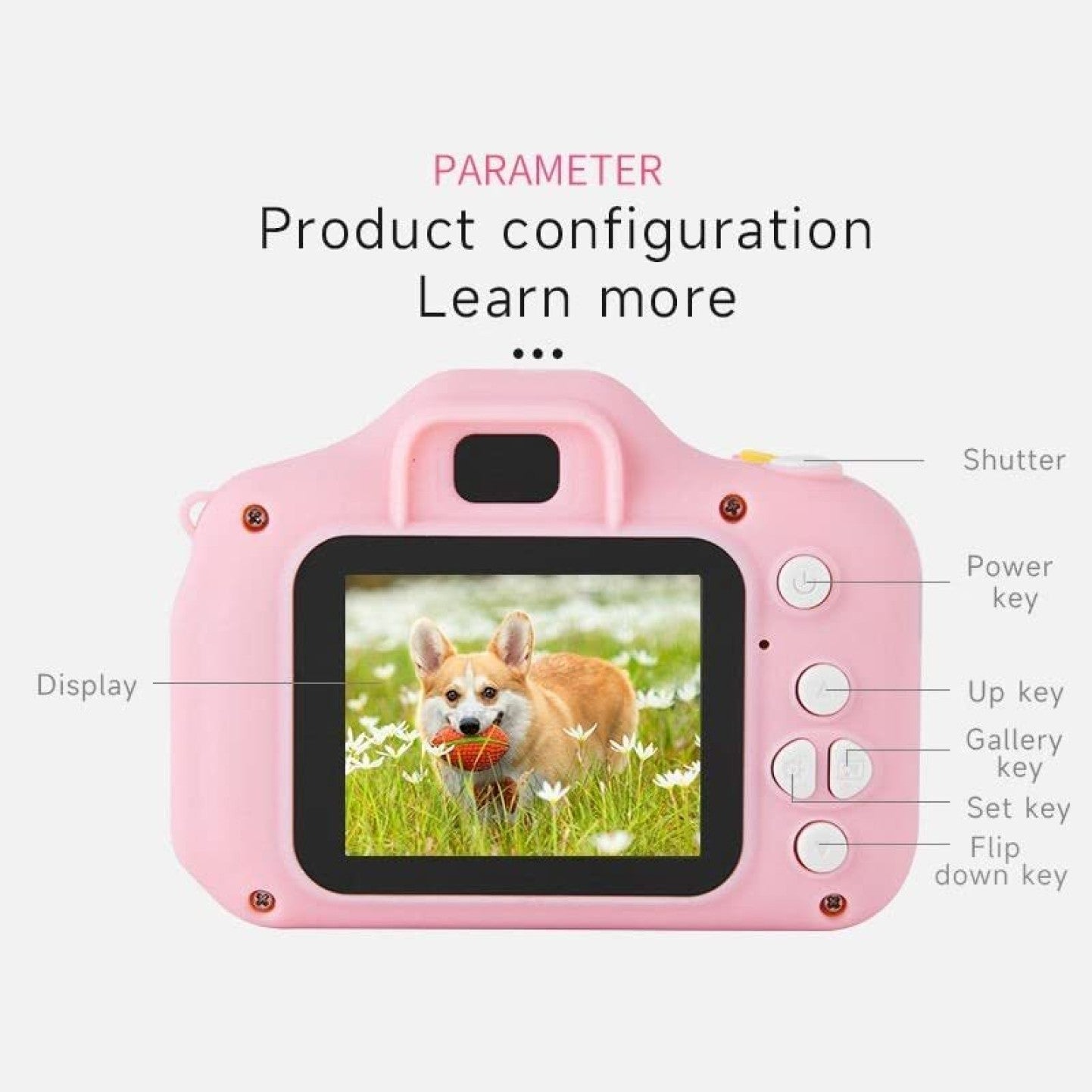 Kids camera - pink