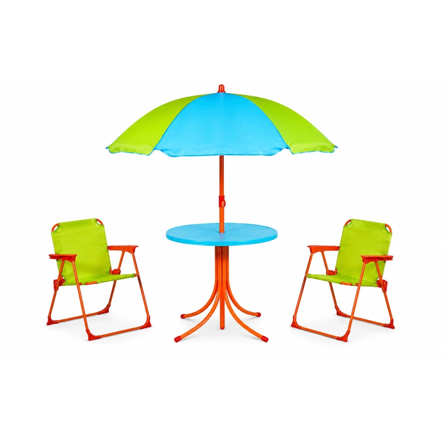 Kids table with chairs and parasol