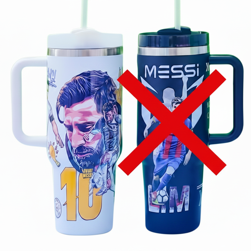 Stainless steel football tumbler