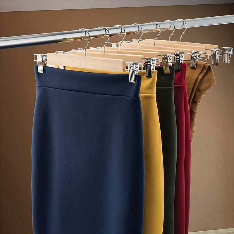 Wood skirt hanger
