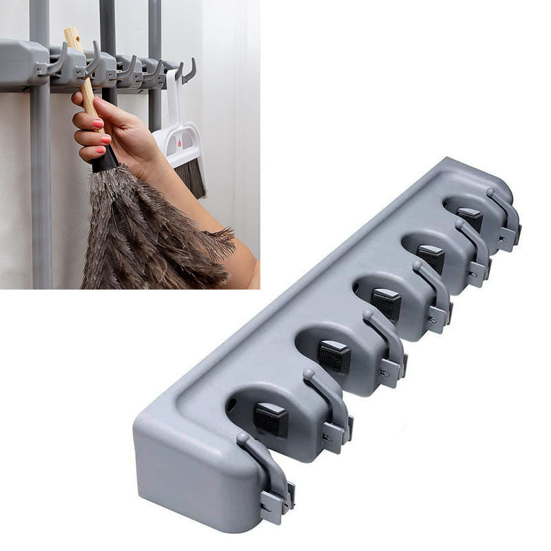 Large broom wall mounted hanger (5 slots)