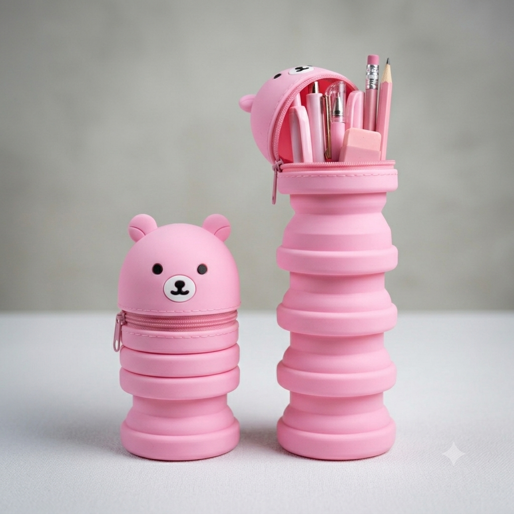 Silicone pencil case