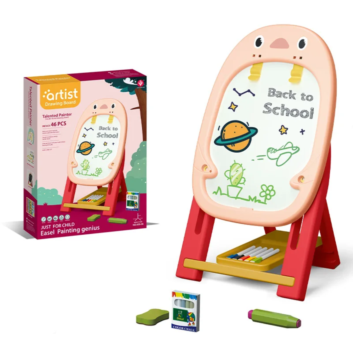 Double sided drawing board