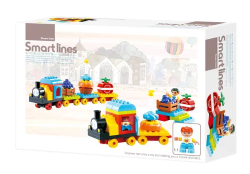 Dream train blocks set - 55 pcs