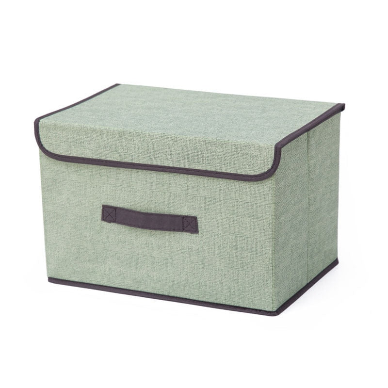 Storage box with cap - green