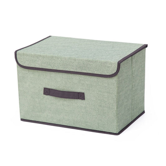 Storage box with cap - green