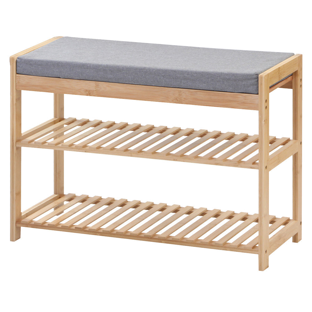 Bamboo shoe rack & bench