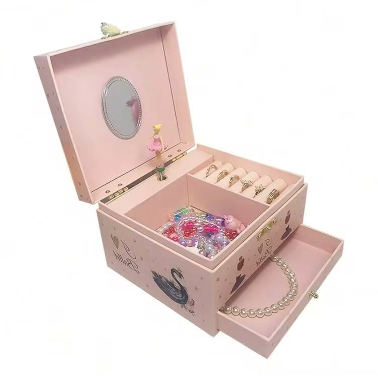 Ballerina jewelry music box