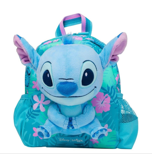 Smiggle stitch tiny backpack with detachable plush