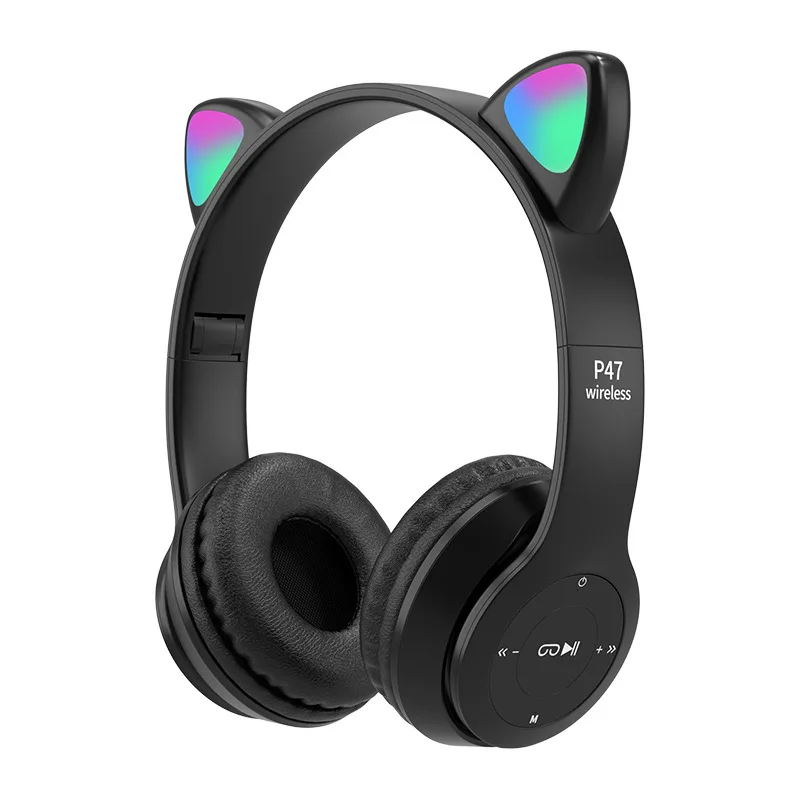 Wireless headphones with LED ears