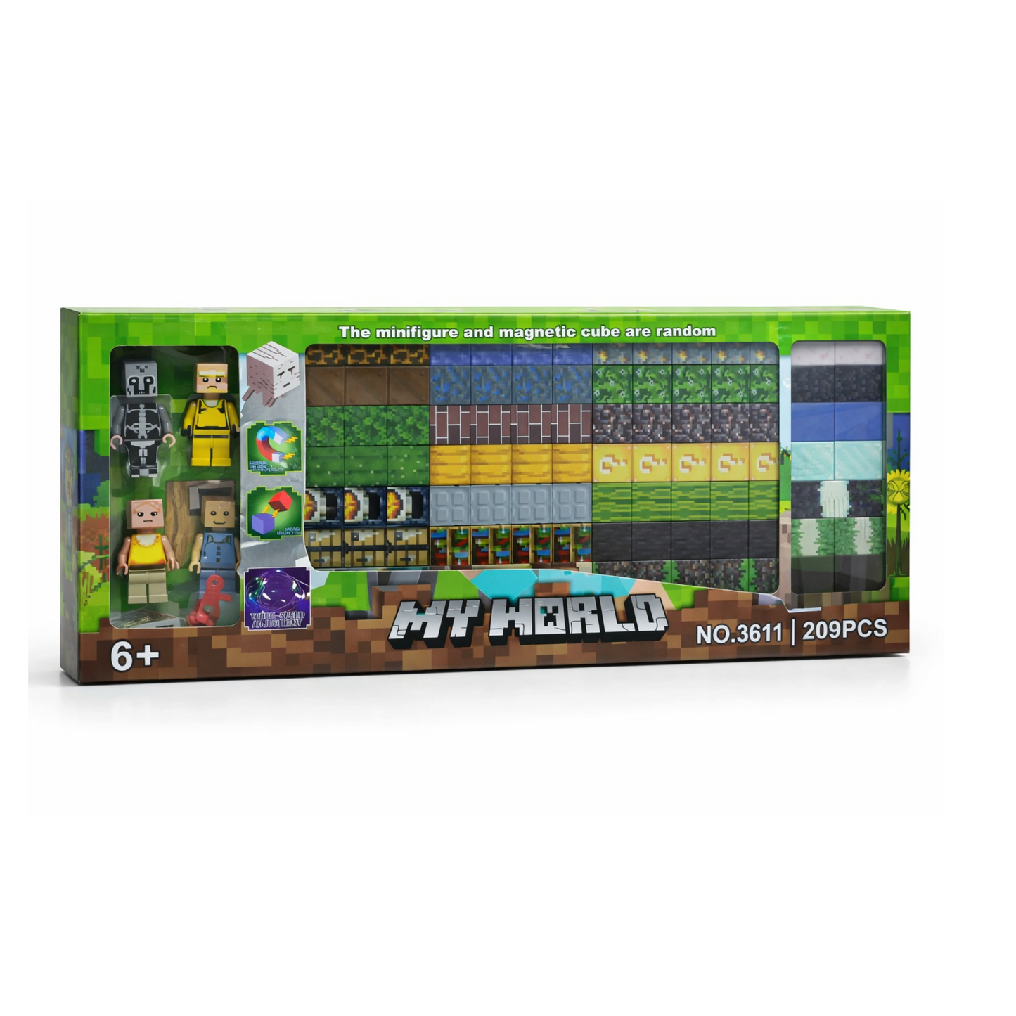 209 pcs magnetic cubes set