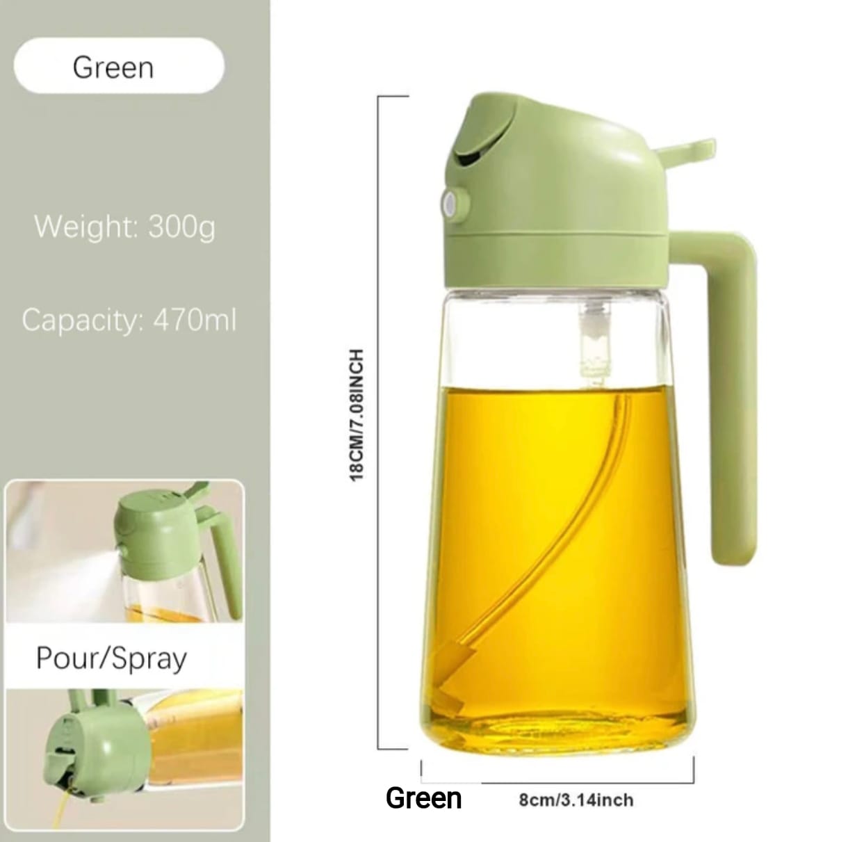 2 in 1 spray and pour oil