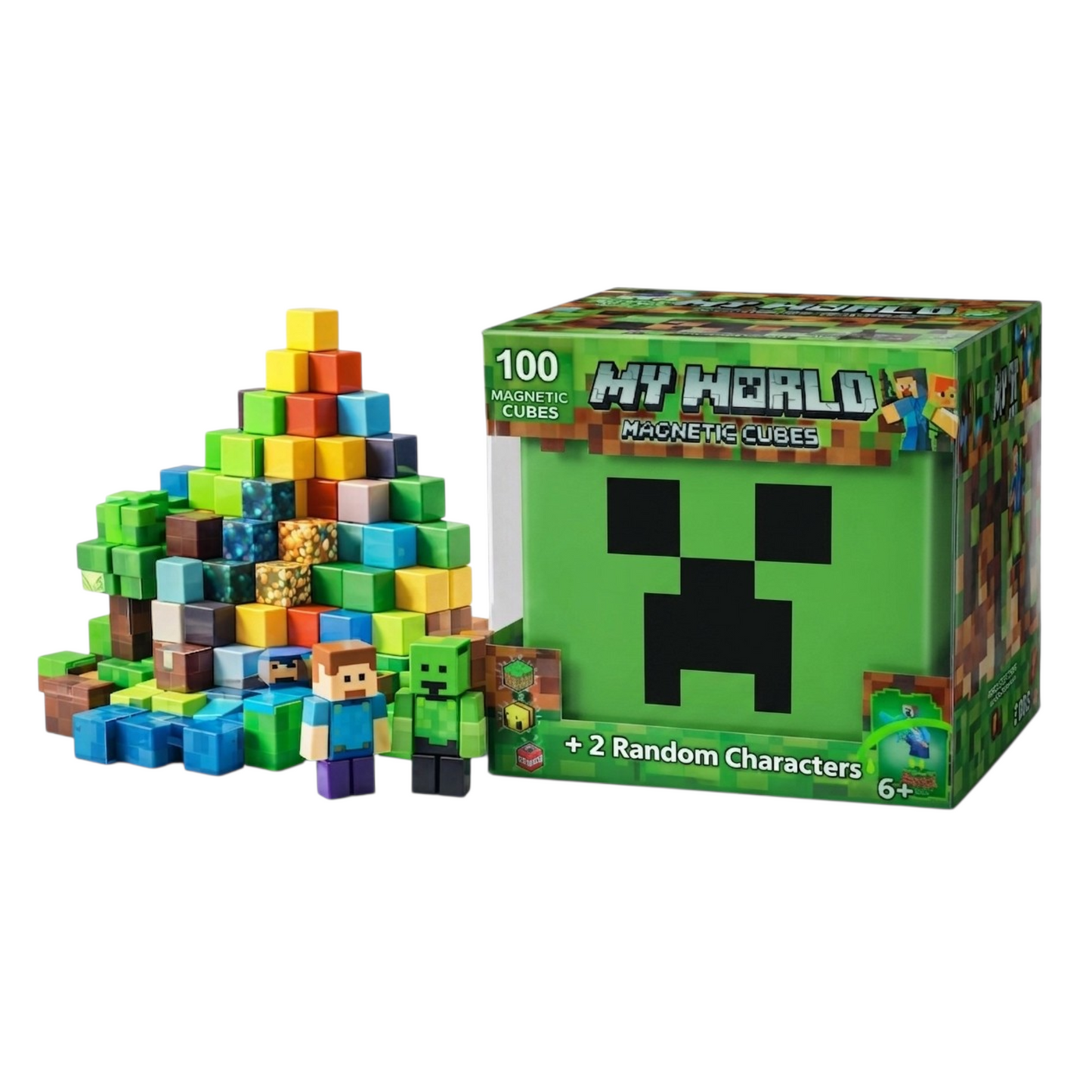 100 pcs magnetic cubes in box