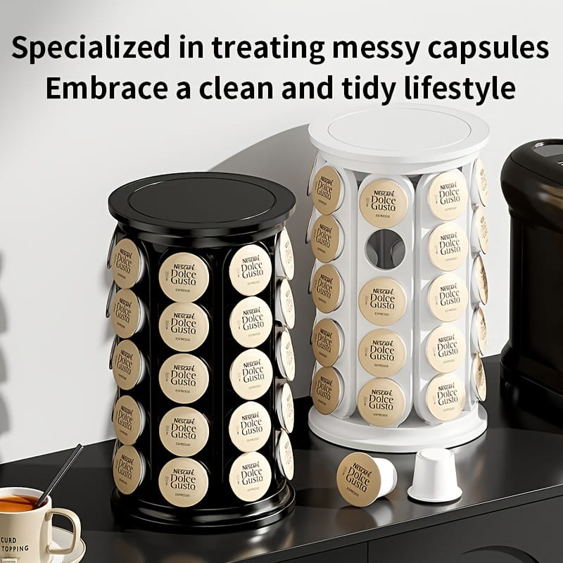 Rotating capsules plastic dolce gusto stand