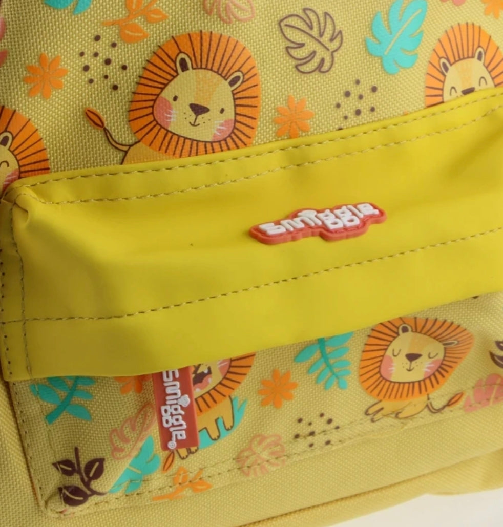Smiggle lion yellow backpack