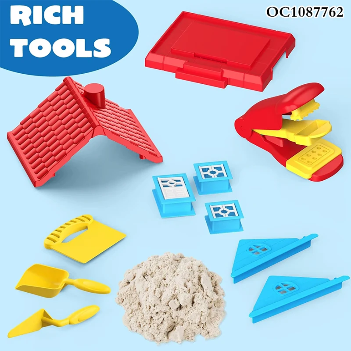 Magic sand build house