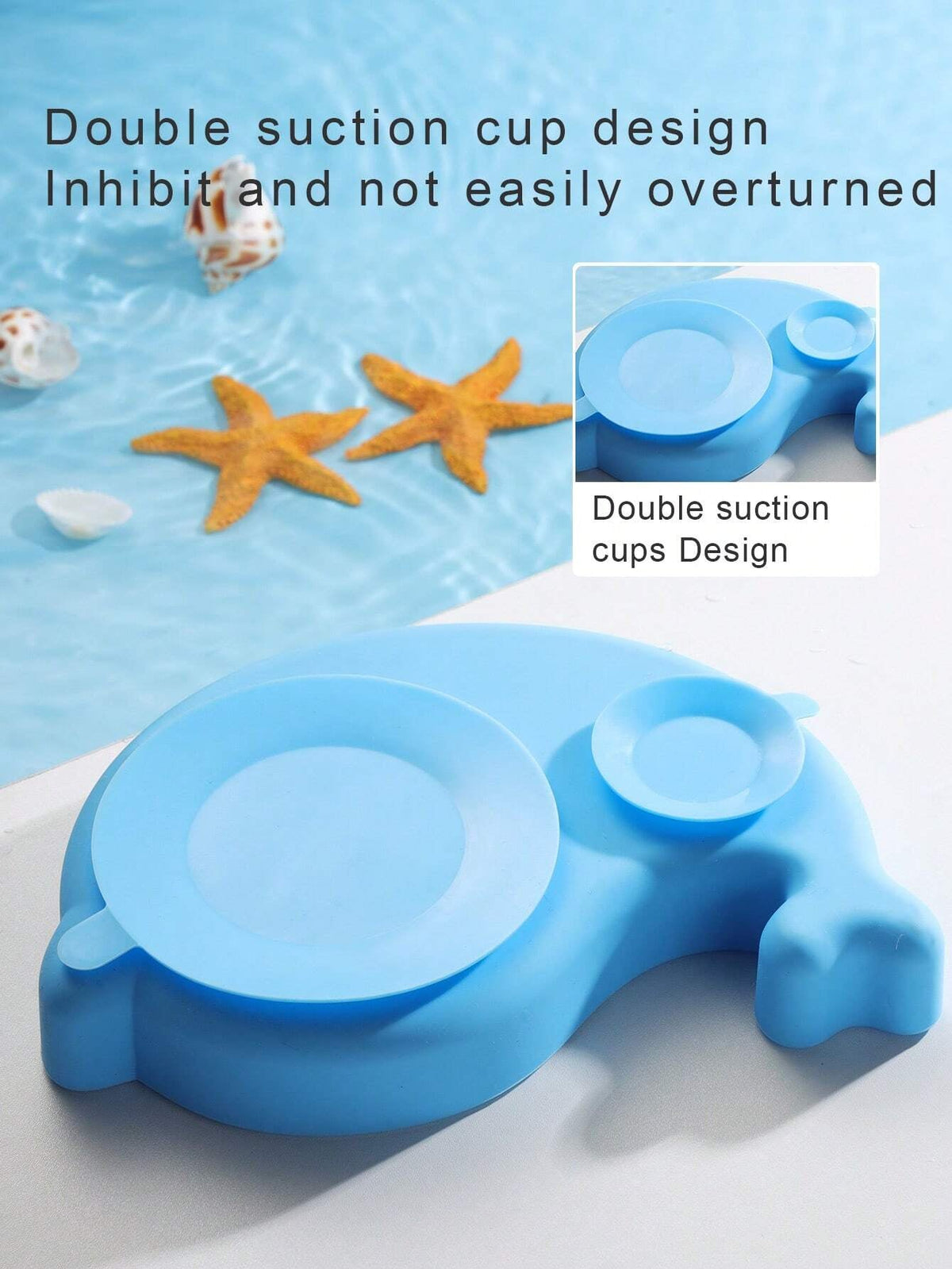 Dolphin silicone tableware