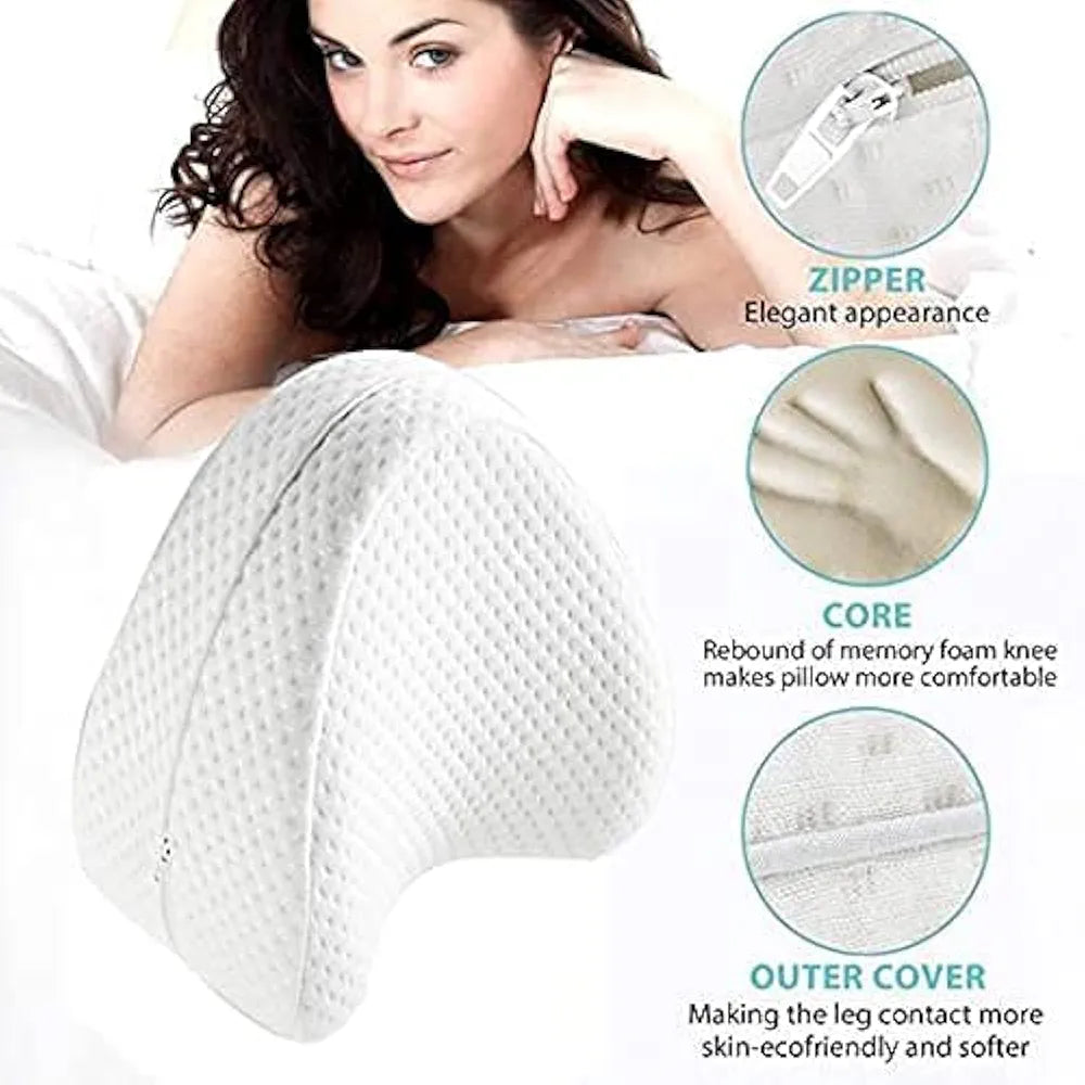 Memory foam knee pillow