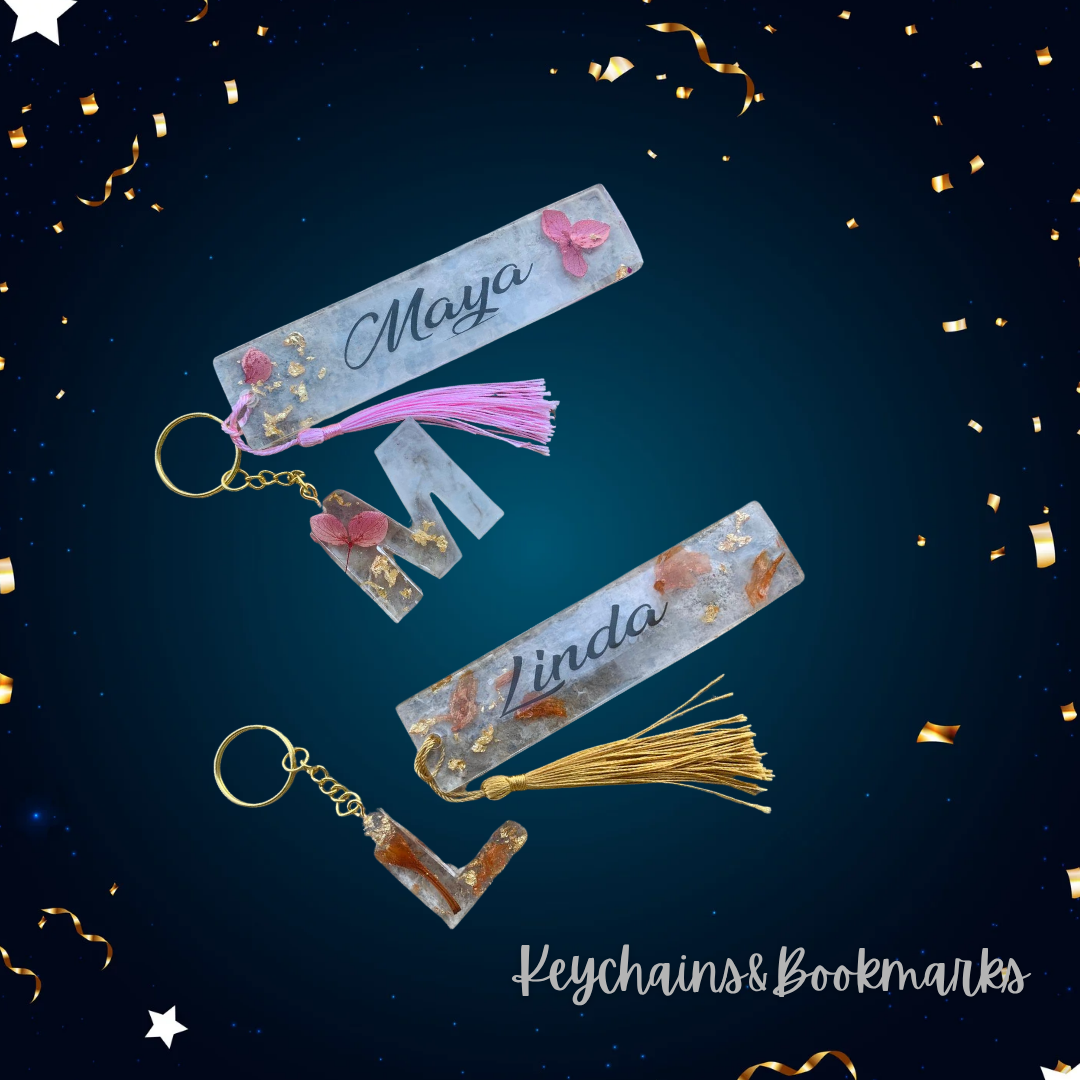 Keychains and bookmarks