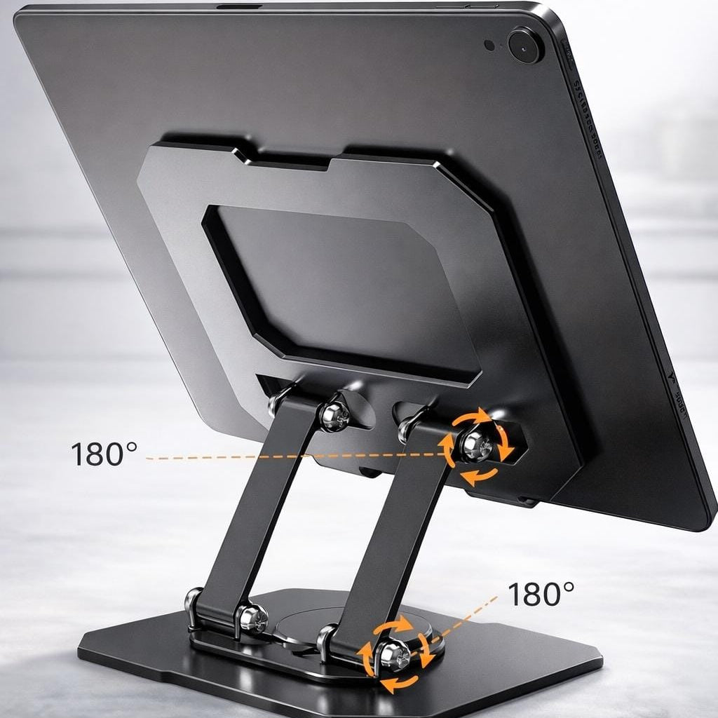 Foldable tablet holder
