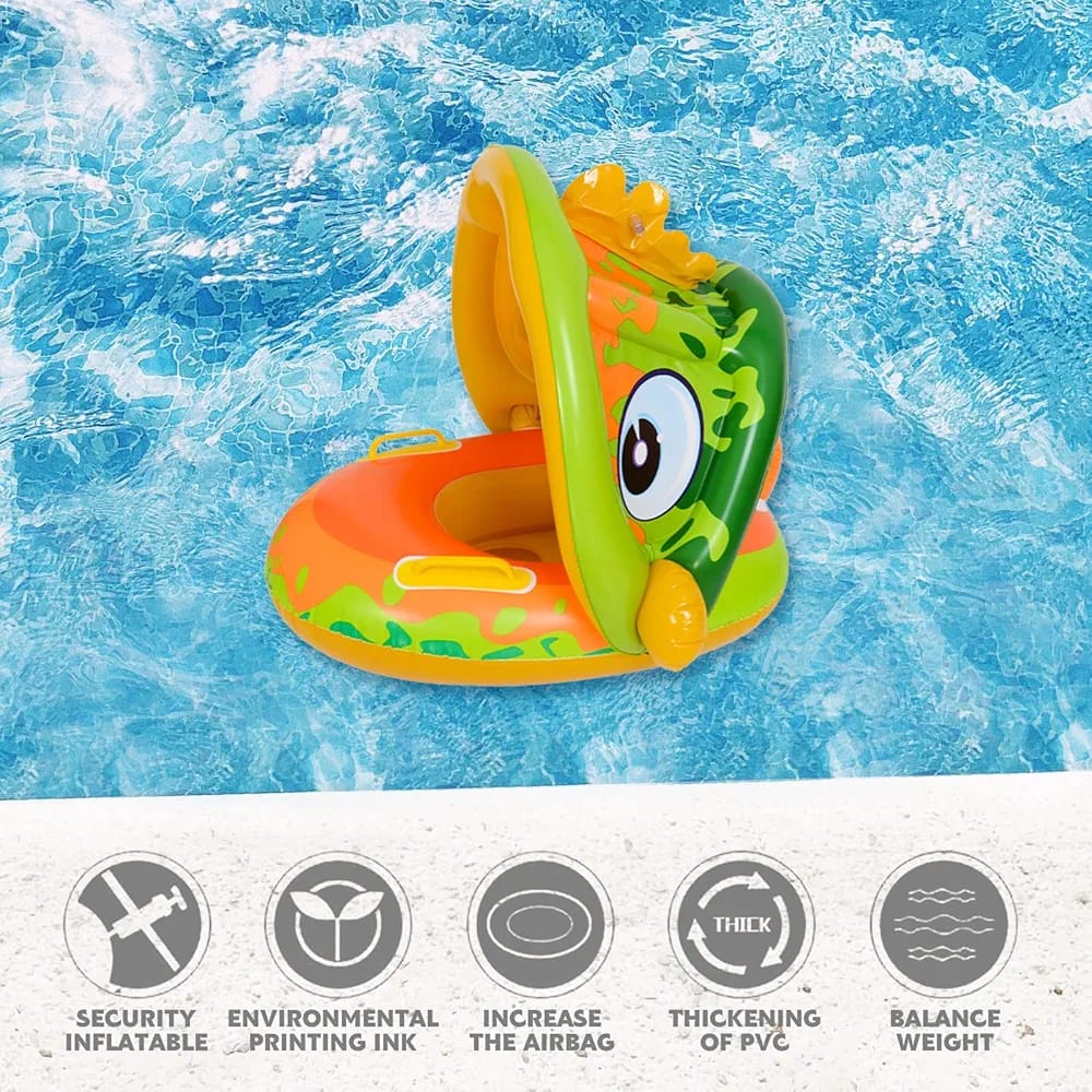 Baby float with shade