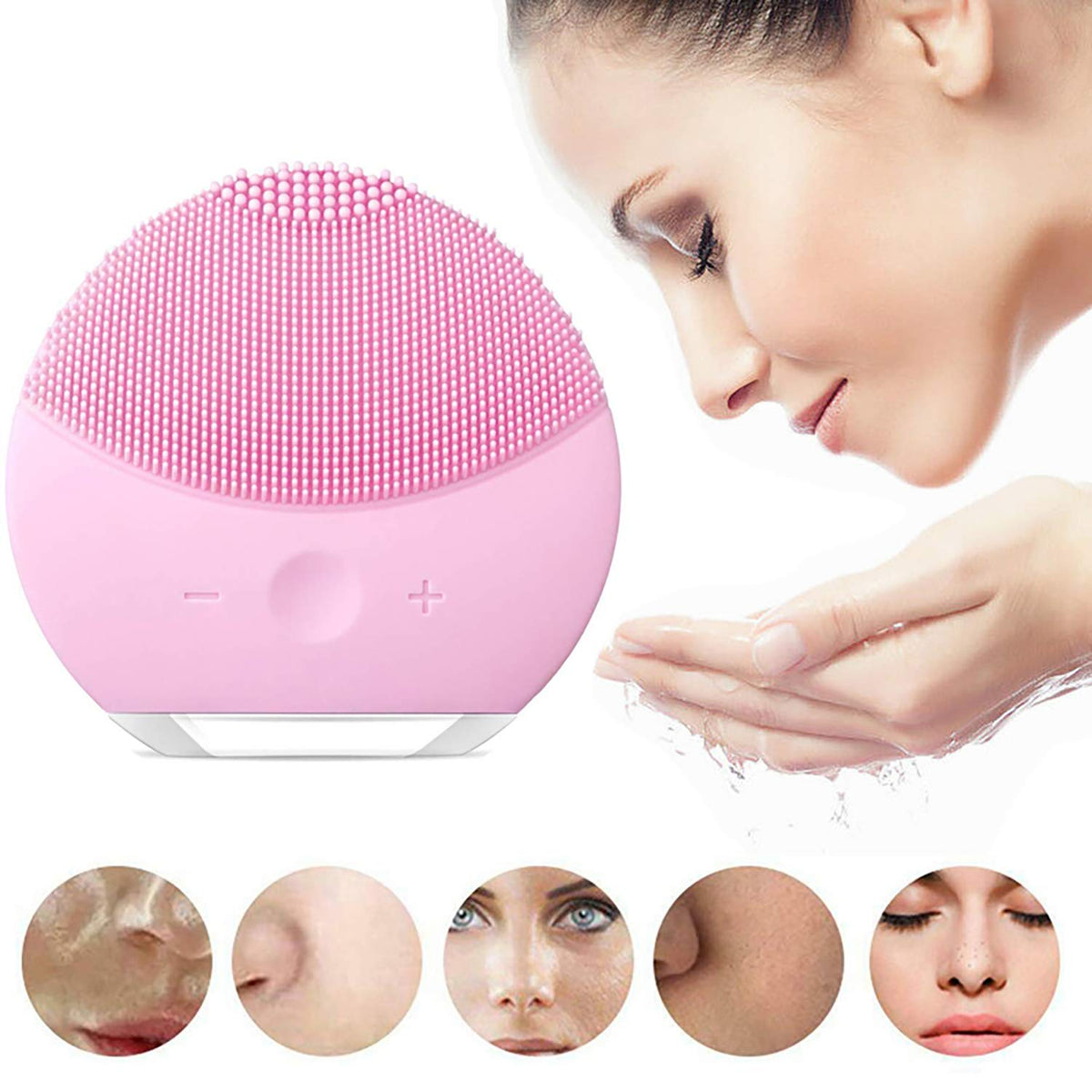 Electric face brush and massager