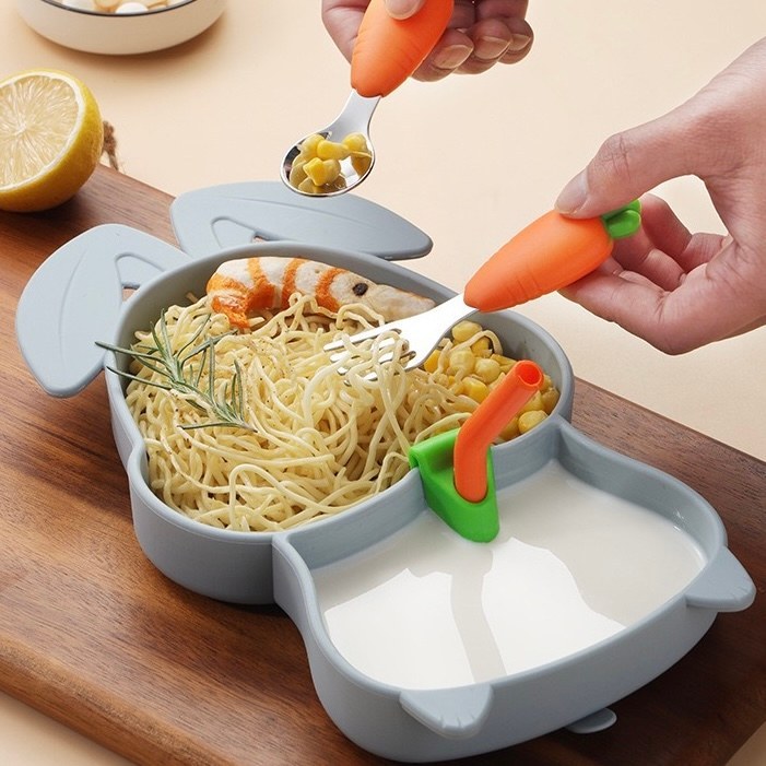 Rabbit silicone tableware