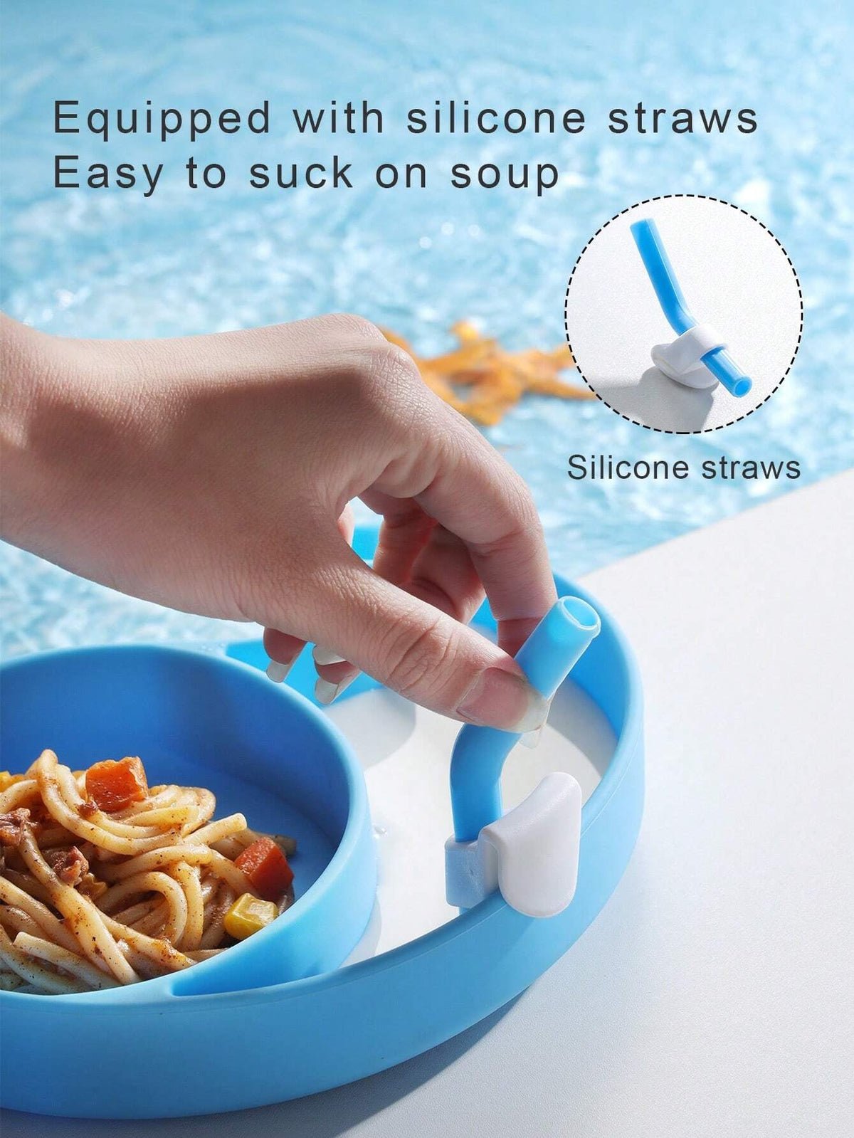 Dolphin silicone tableware