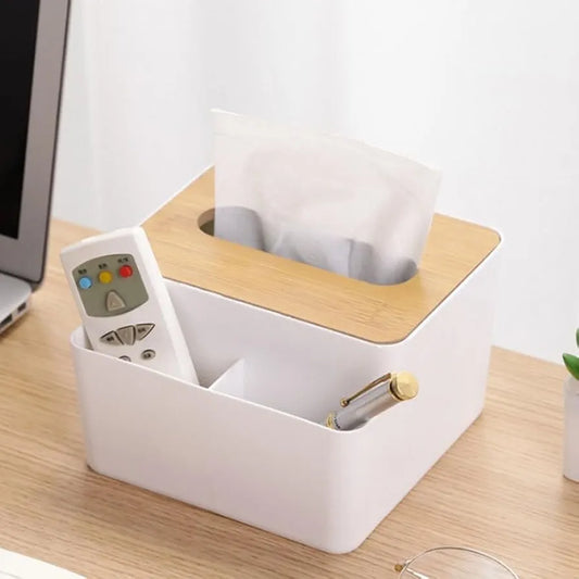 Tissue box and organizer