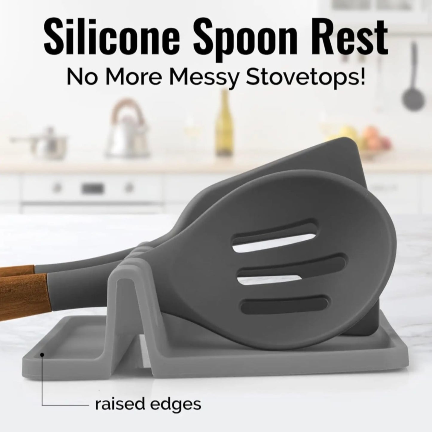 Silicone utensils holder