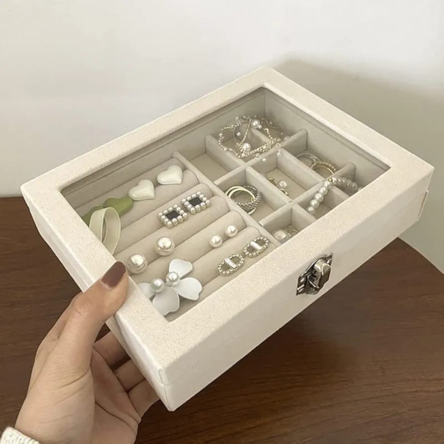 Velvet jewelry organizer