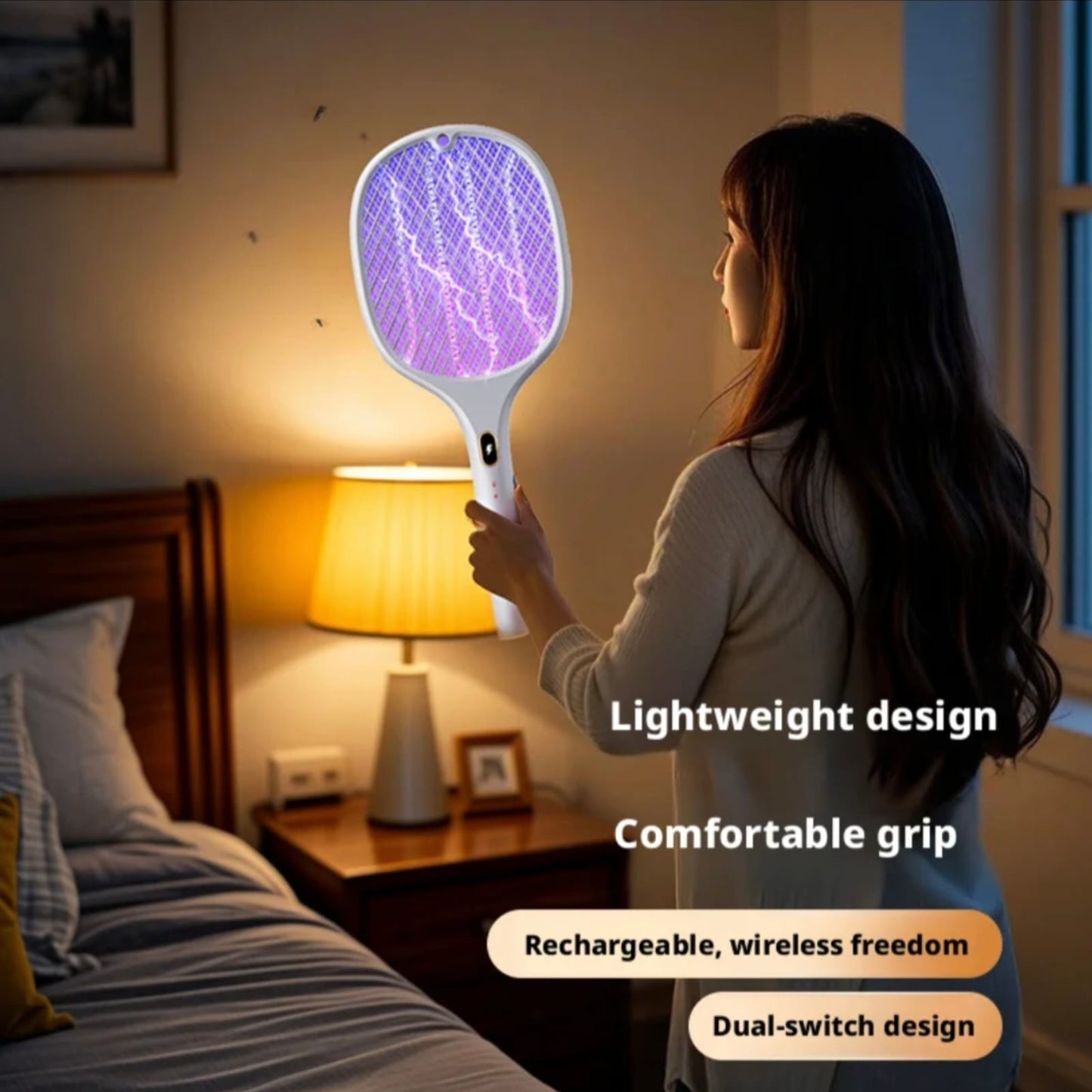 Electric mosquito racket
