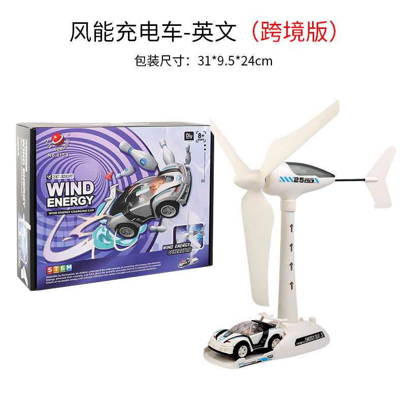 Wind energy charging car