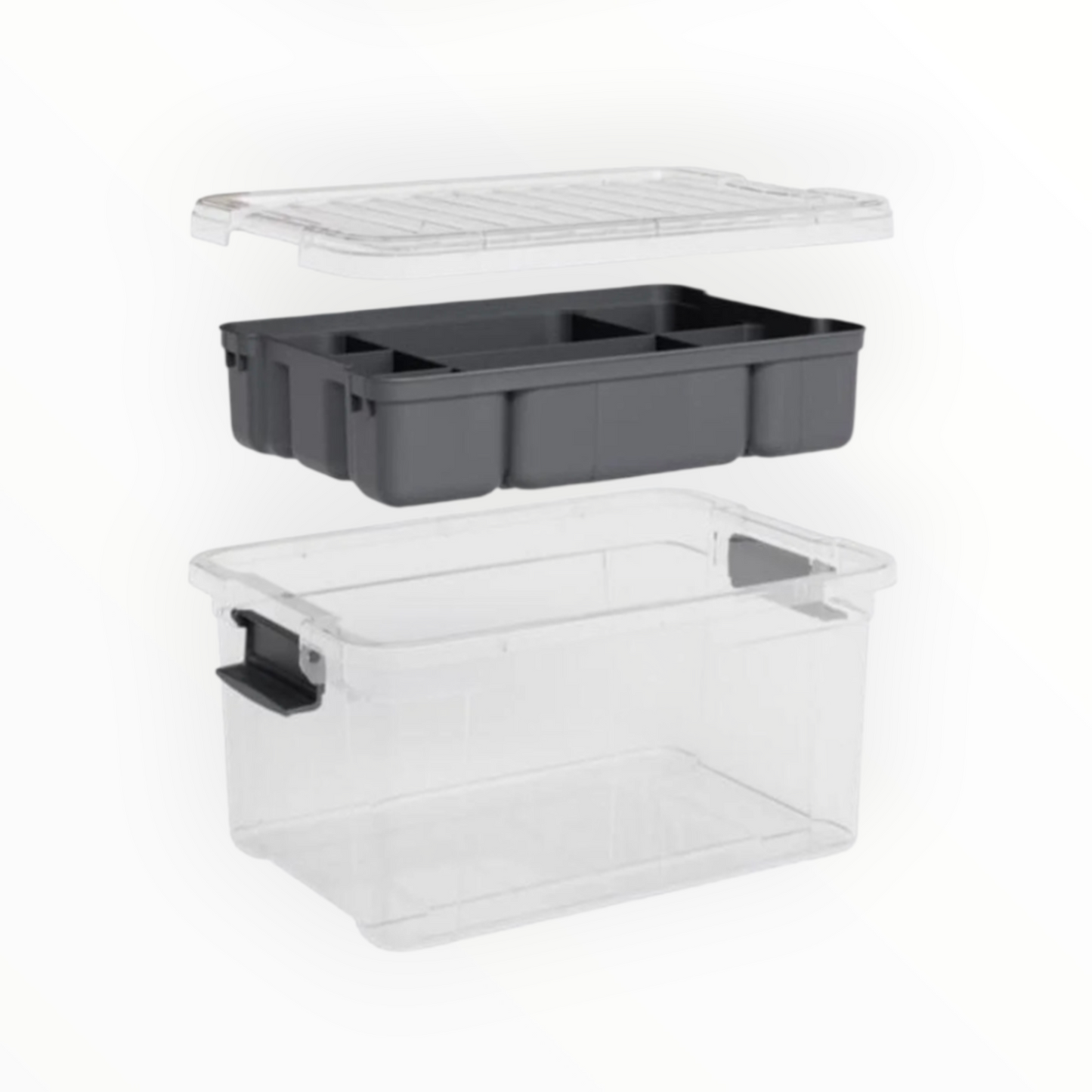Storage box with organizer