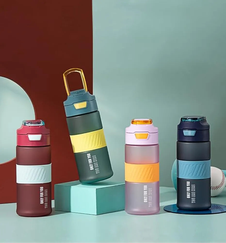 Gym bottle with silicone belt