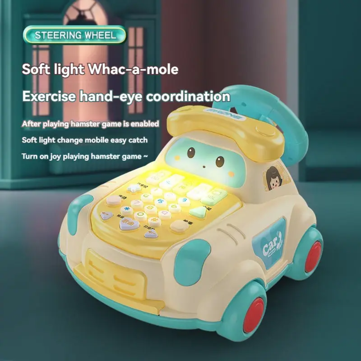 Multifunctional baby phone car