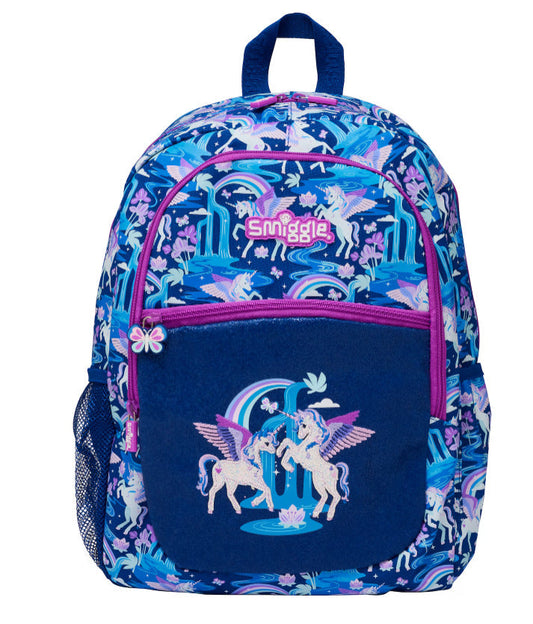 Smiggle navy unicorn backpack