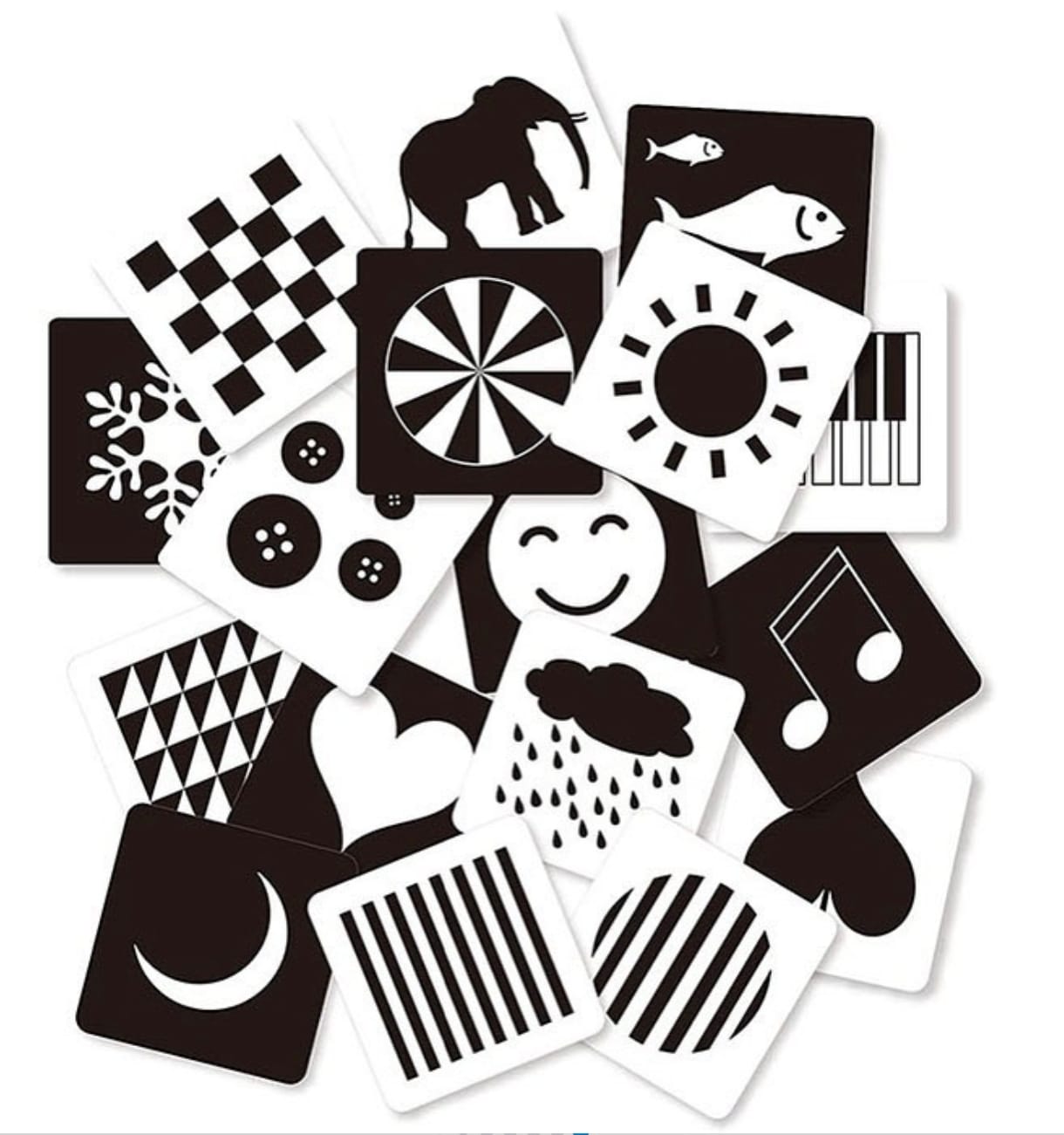 Baby black and white cards
