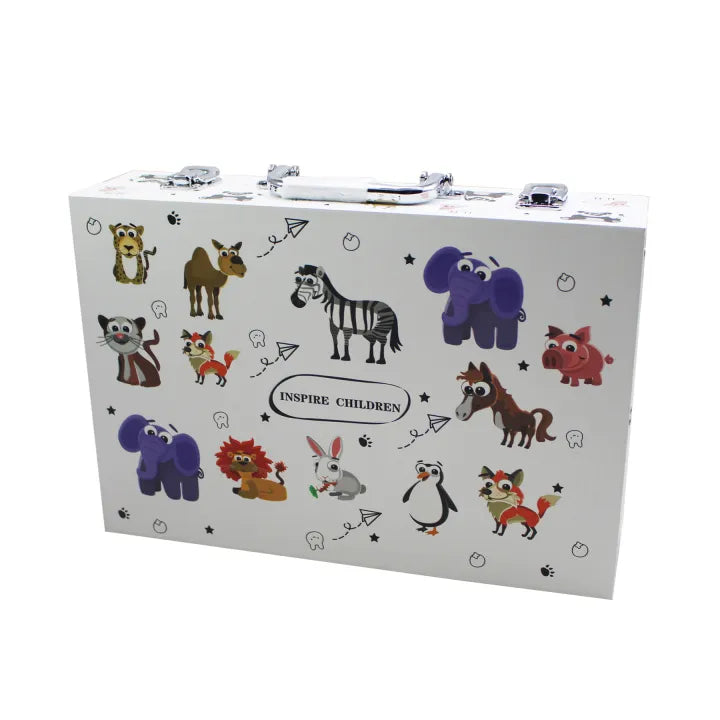 Coloring set - animals suitcase